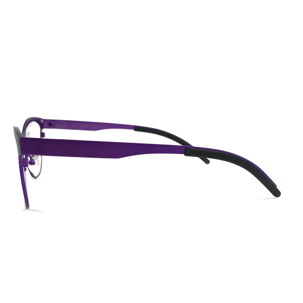 Tom Davies Eyeglasses Frames TD758 Col. 2284 Matte Purple Ice Blue 54-17-140